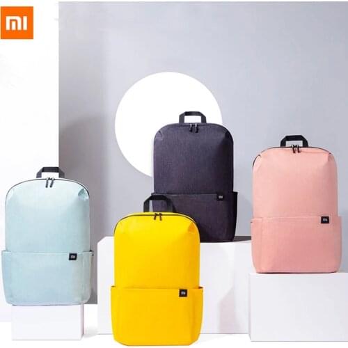 Original Xiaomi Small Backpack 15L Urben Leisure Mens Bag Female Laptop Bagpack Students School Bag Travel Bag Four Colors