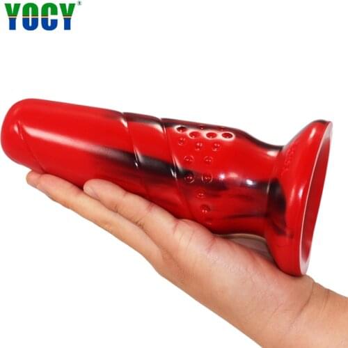 YOCY Huge Anal Toys For Mans Gay Suction Cup Butt Plug Silicone Colorful Fantasy Dildo Women Ass Massager Climax