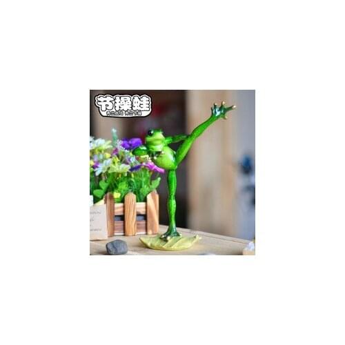 Zhancao frog creative rural decorative office decoration computer desktop kungfu series crafts statues Home decoration dies