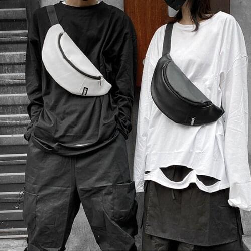 2019 Women Waist Bag Fanny Pack PU Leather Solid Chest Bag Belt Purse Small Purse Phone Key Pouch Black Crossbody Waist Packs