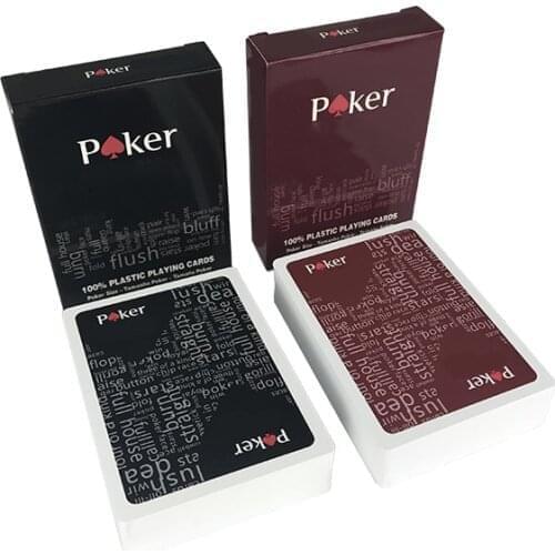 10pcs/Lot Poker Cards Baccarat Texas Hold'em Plastic Playing Cards Waterproof Frosting Poker Card Board Game Entertainment