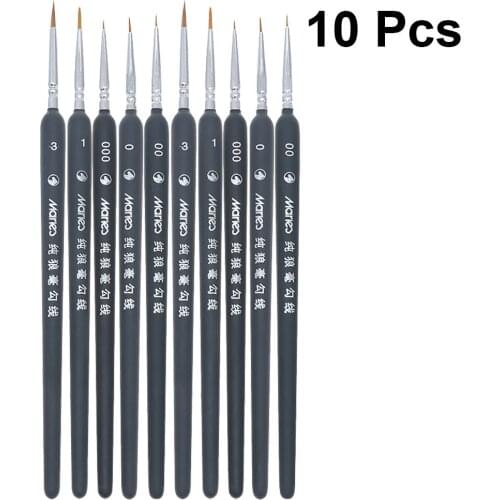 10pcs Professional Paint Brush Durable Convenient Practical Useful Paint Accessories Paint Tools Painting Pen Art Supplies A35