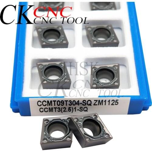 10pcs High-quality CCMT09T304-SQ ZM1125 carbide turning tool CCMT09T304 CNC machine tool CCMT 060204 cutter lathe tools