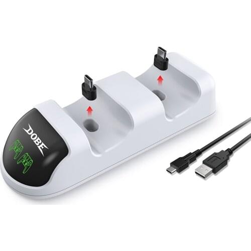 Type-C adapter Gaming Charge LED Dual Controller Charger Dock Stand for SONY PlayStation 5 PS5 Gamepad Power Station Cradle