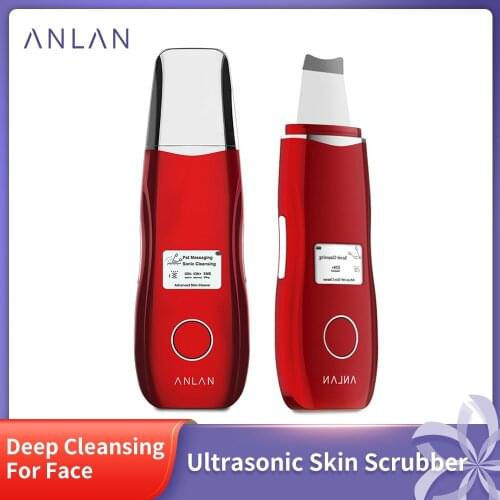 Ultrasonic Skin Scrubber Ultrasonic face cleaning Cleanser Blackhead Acne Removal Facial EMS Spa Massage Ultrasound Peeling Tool