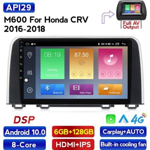 Android 10.0 For Honda CRV CR - V 5 RT RW 2016 - 2018 Car Radio Multimedia Video Player Navigation stereo GPS No 2din 2 din dvd