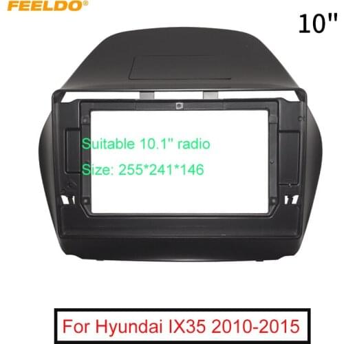 FEELDO Car Stereo 9"/10.1" Big Screen 2Din Fascia Frame Adapter For Hyundai IX35 Dash Audio Fitting Panel Frame Kit