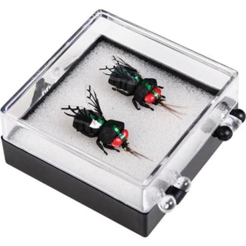 Balight Bionic Bee Fly Hook Bait PP Box 9.5g Green Lifelike Fishing Lure Crankbait Sinking Wobblers Saltwater Fish Bait