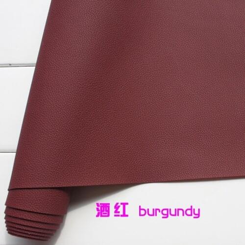 Burgundy Thick Faux Leather Fabric Imitation PU leather Car Interior Seats Sofa Upholstery 54" Sold By The Yard Free Shipping