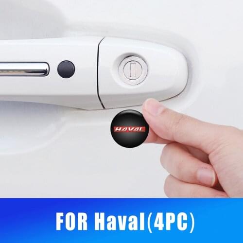 For HAVAL H1 H2 H3 H5 H6 H7 H8 H9 M4 M6 Concept B COUPE F7x SC C30 C50 4pc 20mm Car Door Keyhole Stickers Decoration Protection