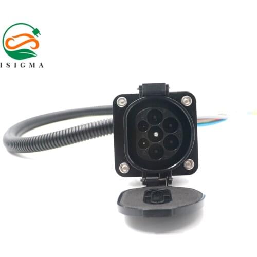 EVSE Socket EU Standard IEC 62196 Electric Vehicle Charge Socket Cable 1 Meter For 16Amp 220 to 450 v