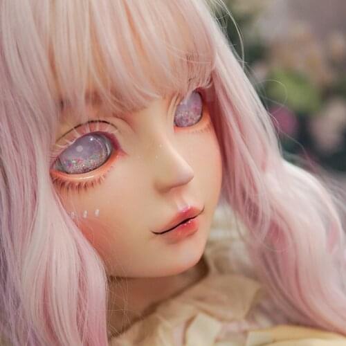 HIDOLLS 17) Handmade Female Girl Silica Resin Bdsm Sex Crossdresser Doll Mask Cosplay Scary BJD Kigurumi Masks