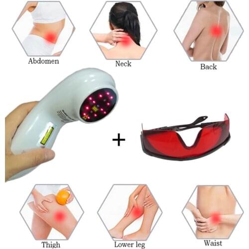 Cold Laser Light Therapy Body Pain Reduction Portable Powerful Green Physical Therapy LLLT Physio Therapy