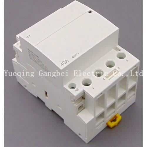 ICT 4P 40A 4NO 220V/230V 50/60HZ Din rail Household ac contactor