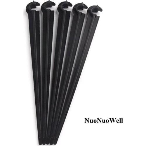 Wholesale 1000pcs Length 11cm 4/7mm Hose Bracket Garden Drip Irrigation Pipe Support Fixed Stems Holder C-Type Hose Fixed Clamp