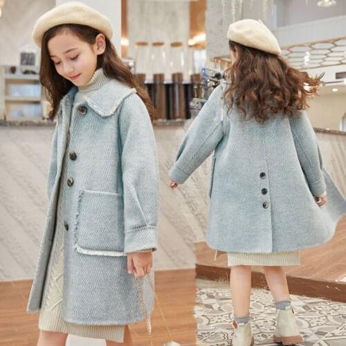 Girl Jacket Long Plus Size Princess Kids Clothes Autumn Winter Children Jacket for Girls Outerwear Coat