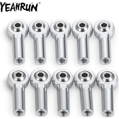 YEAHRUN 1/10/20PCS M4 Metal Tie Push Link Rod End Joint Ball Head Holder for 1:10 SCX10 II 90046 RC Truck Buggy Crawler Car Part