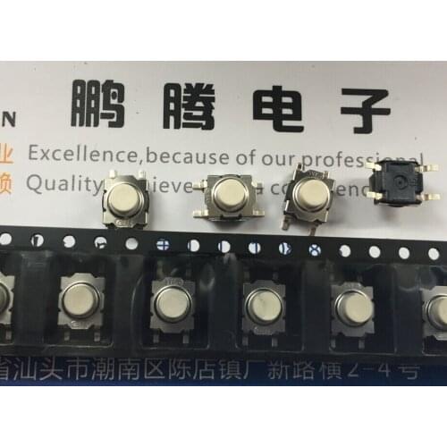 Original new 100% KT11P2SM34LFS tactile touch switch 6*6*5 waterproof and dust-proof SMD 4pin