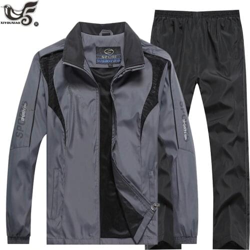 Brand Tracksuit Men`s sportswear Sweatshirt +Pants 2pcs Clothing Set outwearTraining Course Track Suit joggers Sport Suit Men