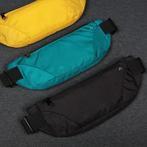Colorful Waist Bag Belt Pouch Zip Fanny Pack Sports Crossbody Bag Women Men Solid Color Waterproof Waist Bum Bags