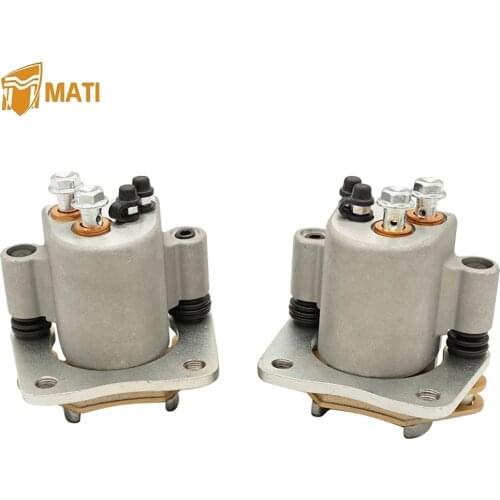 Rear Left Right Brake Calipers Assembly for ATV Polaris Sportsman 570 X2 6X6 2015-2020 with Pads Replacement 1912408 1911415