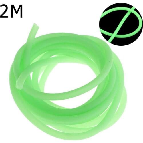 2M Luminous Fishing Hose Silicone Anti Rig Tube Tubing Rig Sleeves Deep Sea Fishing Pesca Iscas FIsh Tackle Tools Accessories