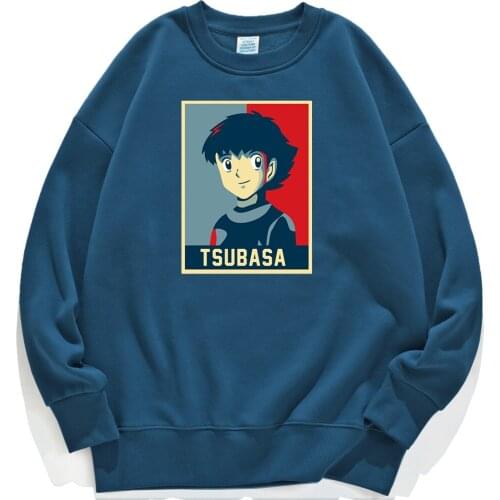 Funny Captain Tsubasa Men Hoodies Fashion Men Sweatshirt Fashion Brand Costumes Comfortable Fleece Mens Tracksuits