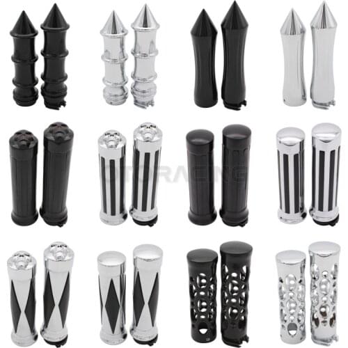 1" Motorcycle Hand Grips For Kawasaki Vulcan 8001500 1600 2000 Classic Nomad Drifter Suzuki Boulevard C90 M50 Volusia 800