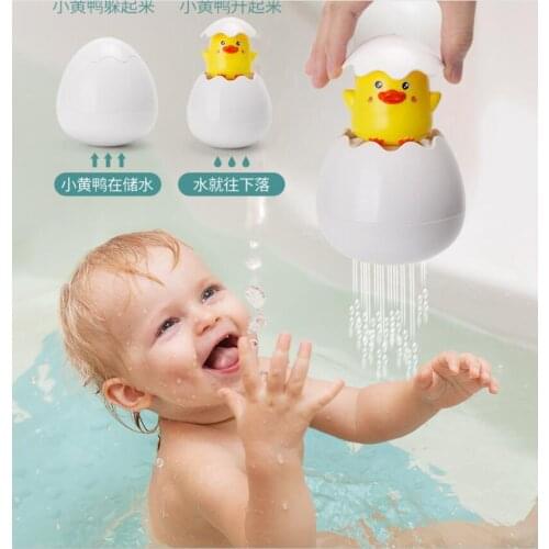 1PCS Baby Bathing Toy Kids Cute Duck Penguin Egg Water Spray Sprinkler Bathroom Sprinkling Shower Swimming Water Toys Kids Gift