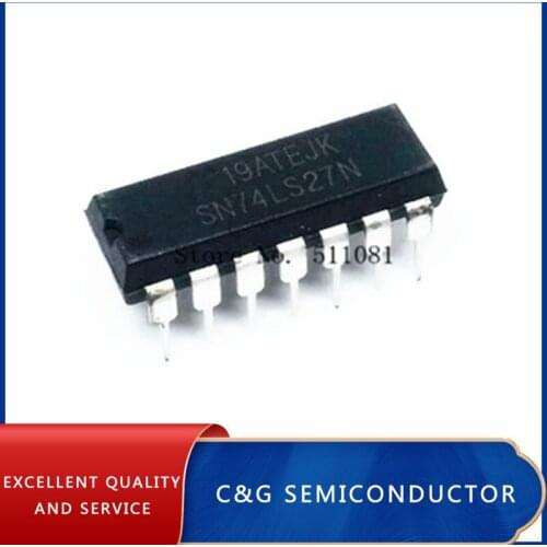 10pcs/lot HD74LS27P SN74LS27N 74LS27 DIP-14