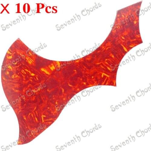 10 Pcs Acoustic Guitar Guitar Pickguard Pick Guard Anti-scratch Plate - Red -(MJTB-BK-10182)