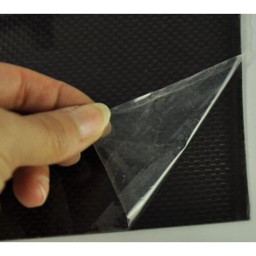 100mm*500mmX0.3mm 100% Carbon Fiber plate panel sheet 3K plain Weave High Glossy