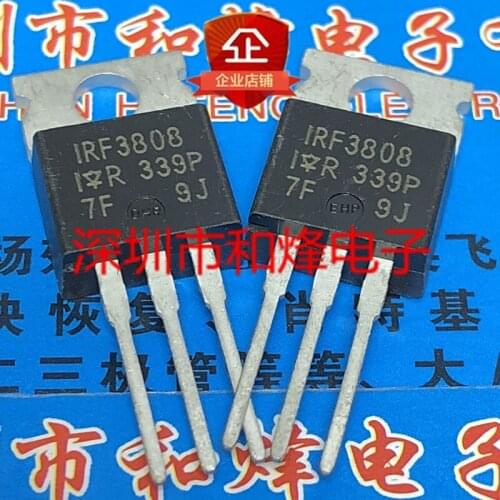 100% New&original IRF3808 TO-220 75V 140A