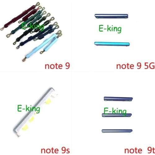 100PCS For Xiaomi Redmi Note 9 9S 9T 5G Power Button ON OFF Volume Up Down Side Button Key