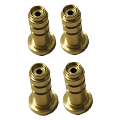 4pcs/Lot Reusable Brass Copper Nozzle Refill Gas Adapter Inflatable Head For Dunhill Dress/Rollagas Butane Lighter Gas Filling