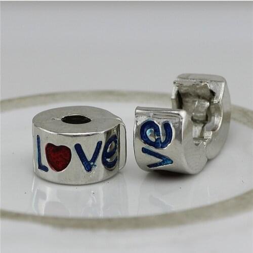 4 style Fit pandora Charms bracelets safety Bead Clip Stopper Star Pattern European Charm DIY Jewelry