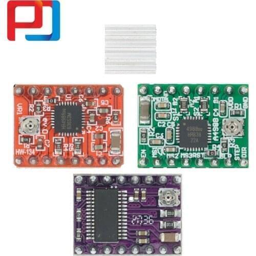 50PCS 3D Printer Parts StepStick A4988 DRV8825 Stepper PULAR Motor Driver With Heat sink Carrier Reprap RAMPS 1.4