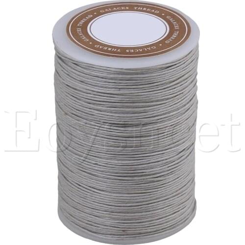 Beige 0.6mm Linen Waxed Wax Thread Cord Sewing Craft for Leather Caft Stitching
