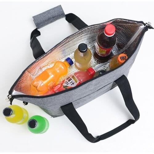 Large Capacity Cooler Bag Thermal Insulated Lunch Food Box Picnic Barbecues Camping Food Fresh Keeping Container Handbag Items