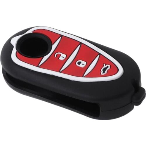 3 Buttons Silicone Car Key Fob Case For Alfa Myth 159 GTO Myth Giulietta Romeo 4C GTA R9CC