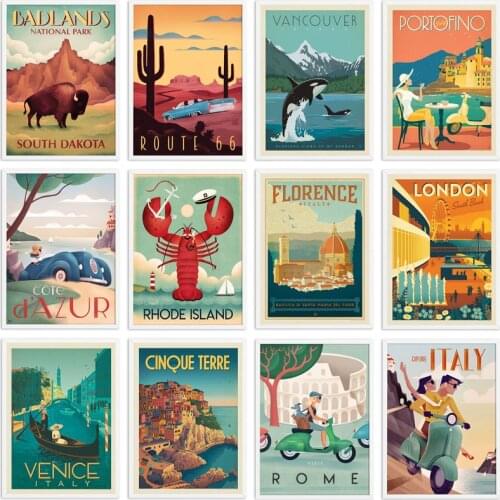 DIY Painting By Numbers Country City Scenic Kit Oil Coloring By Numbers Landscape Wall Art Paintings On Canvas Home Decoration