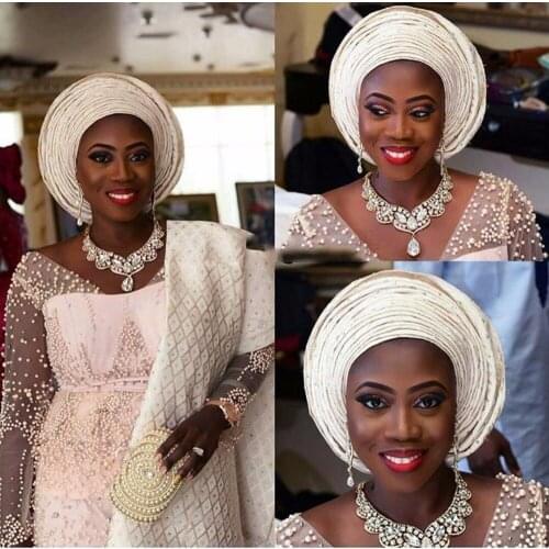 2018 high quality African Beaded lace fabric Tassels fabric white color French tulle lace for dress cloth 5 yard/lot