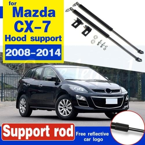 Car Engine Cover Supports Struts Rod Front Bonnet Hood Lift Hydraulic Rod Strut Spring Shock Bar for Mazda CX7 CX-7 2008-2014