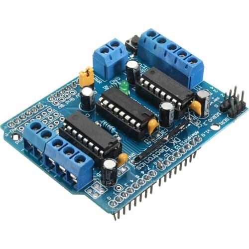 L293D Motor Shield Stepper Driver Board Control Module Motor Drive Expansion Board For Arduino Mega2560 4-Channel H-Bridge Toy K