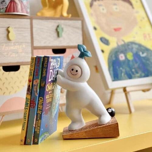 Cartoon Windshield Plug Bookend Door Stopper Top Door Device Non-slip Punch-free Creative Desktop Book Stand Resin Decorations