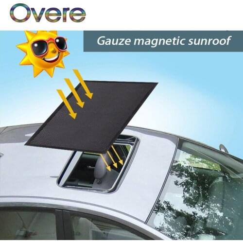 Overe 1PC Car Sunroof Cover Sun Visor Mesh Mosquito Dust Protection For Mercedes W205 W203 Volvo XC90 S60 XC60 V40 Alfa Romeo