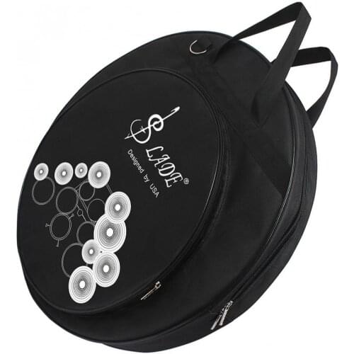 Durable Three Pockets Cymbal DrumSticks Storage Bag Protable Gig Shoulder Bag for 8-20 Inch Cymbal and Drum Sticks