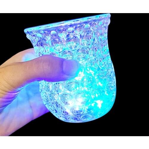 LED Luminous Cup Kids Toys Glow In The Dark Toys Party Wedding Decoration Liquid Induction Mug Wine Glass Beer Cup Toys Gifts