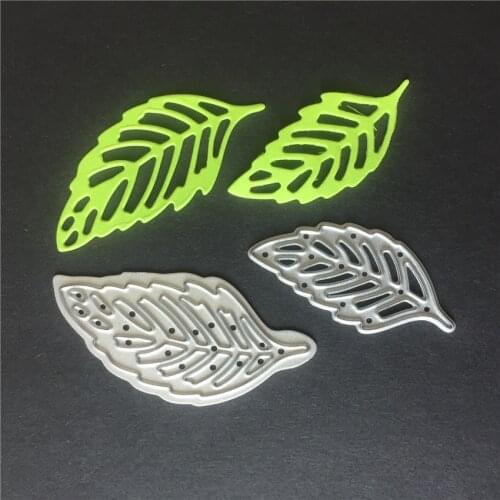 Leaves pattern Scrapbooking cutting die thin metal cuts 35mm/45mm long
