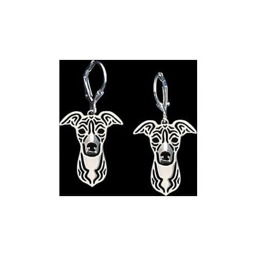 Unique Handmade Hollow Italian Greyhound Earrings Pet Lovers Gifts Idea